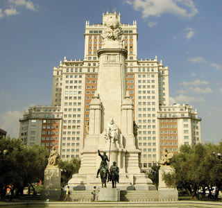Madrid-Cervantes monument