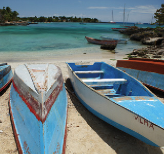 La Romana-Bayahibe Boats on the beach 