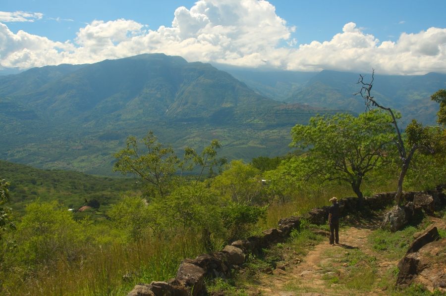 Vue des montagnes de Barichara, Colombie