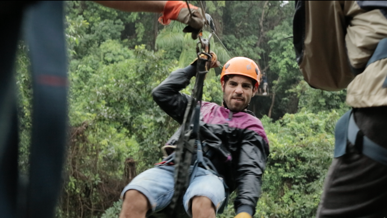 Ziplining in Roatan, Honduras