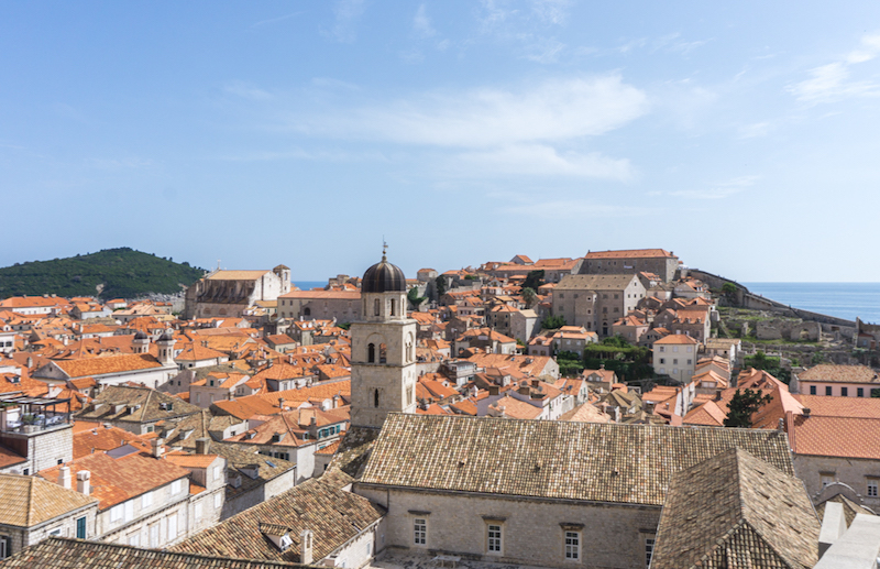 Vue aériienne de Dubrovnik, Croatie