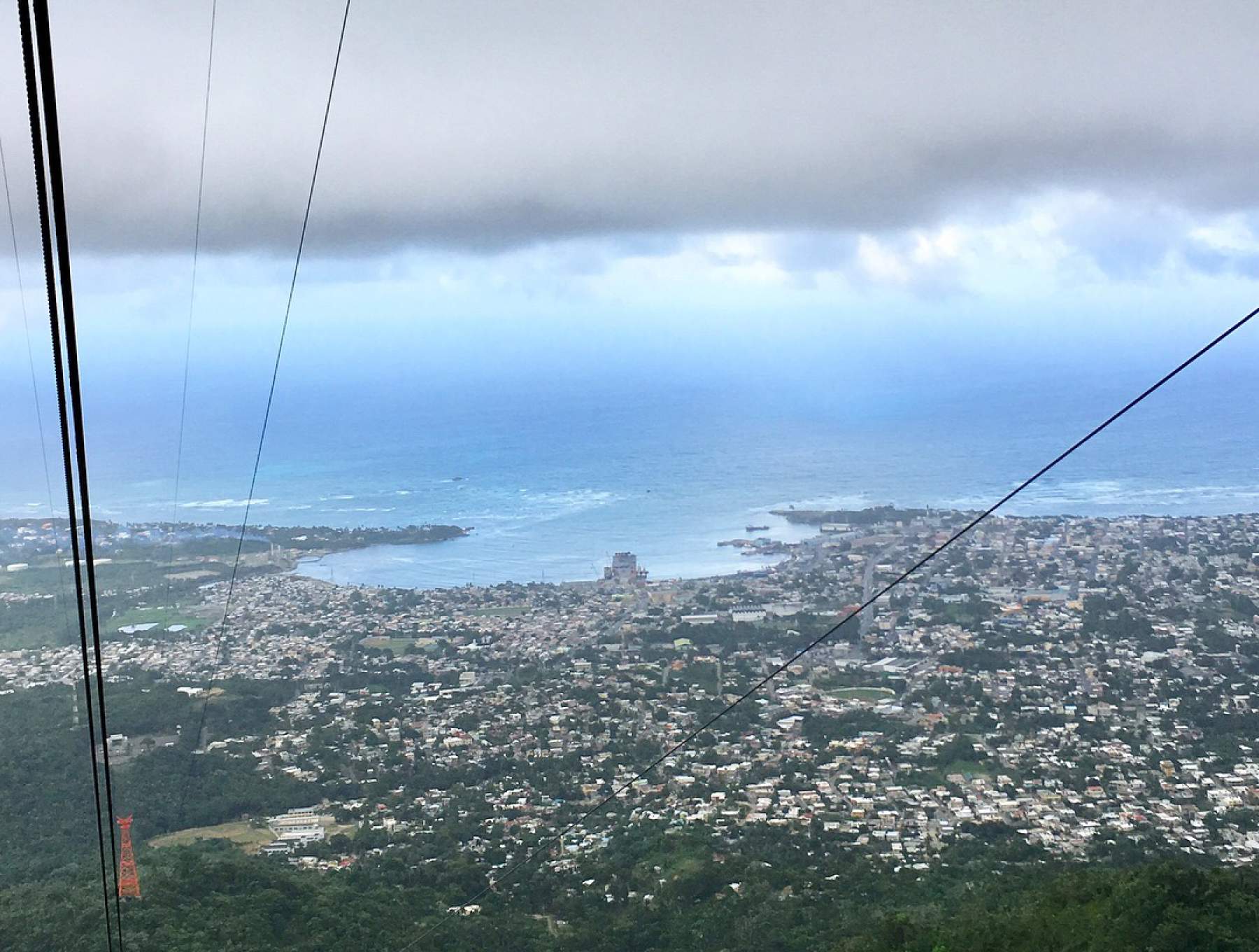 Panoramic vue of Puerto Plata from the cable car, Dominican Republic