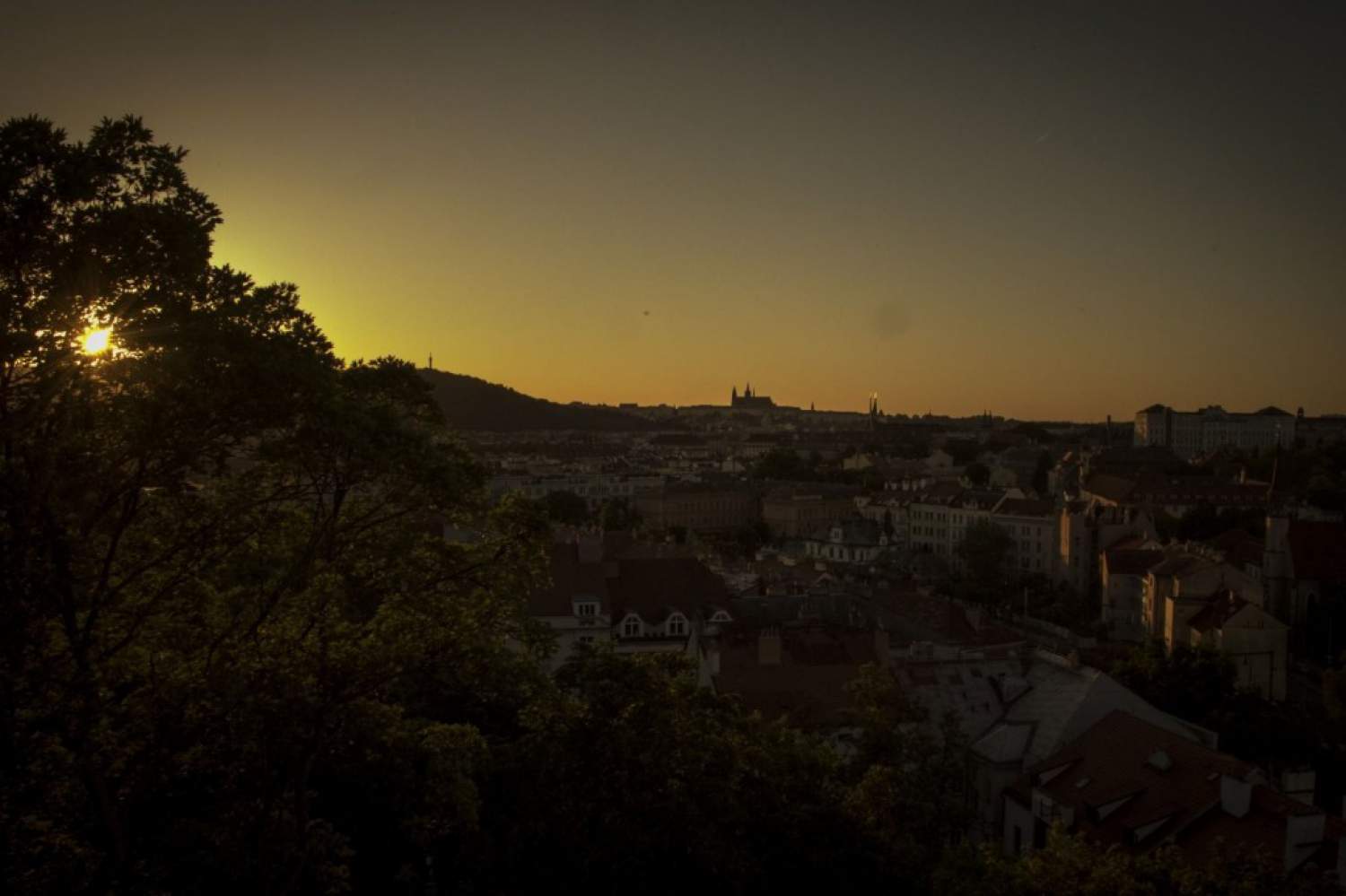 Couché de soleil sur Prague