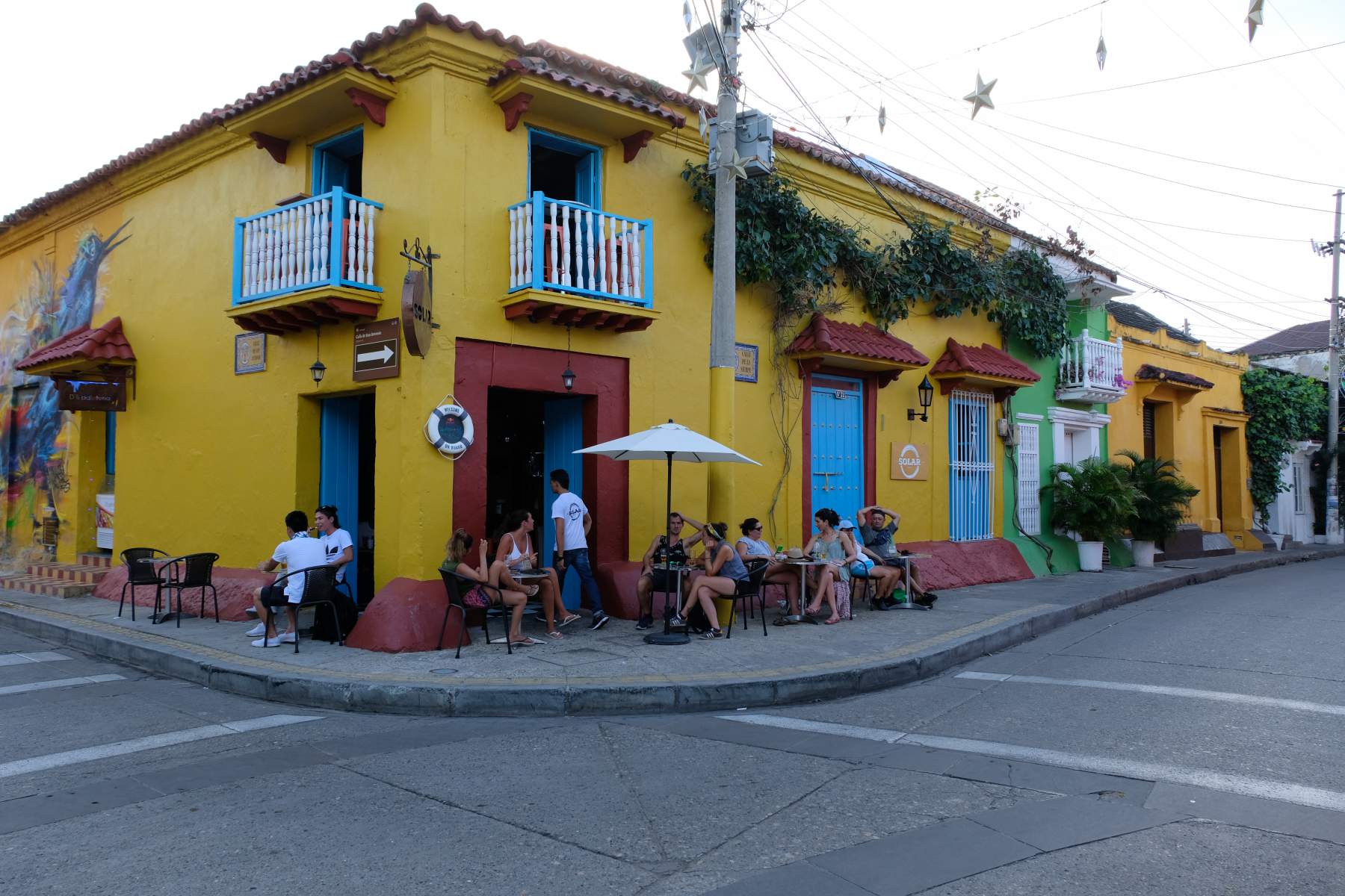 Solar Bar at the Plaza Trinidad, Getsemaní, Cartagena, Colombia