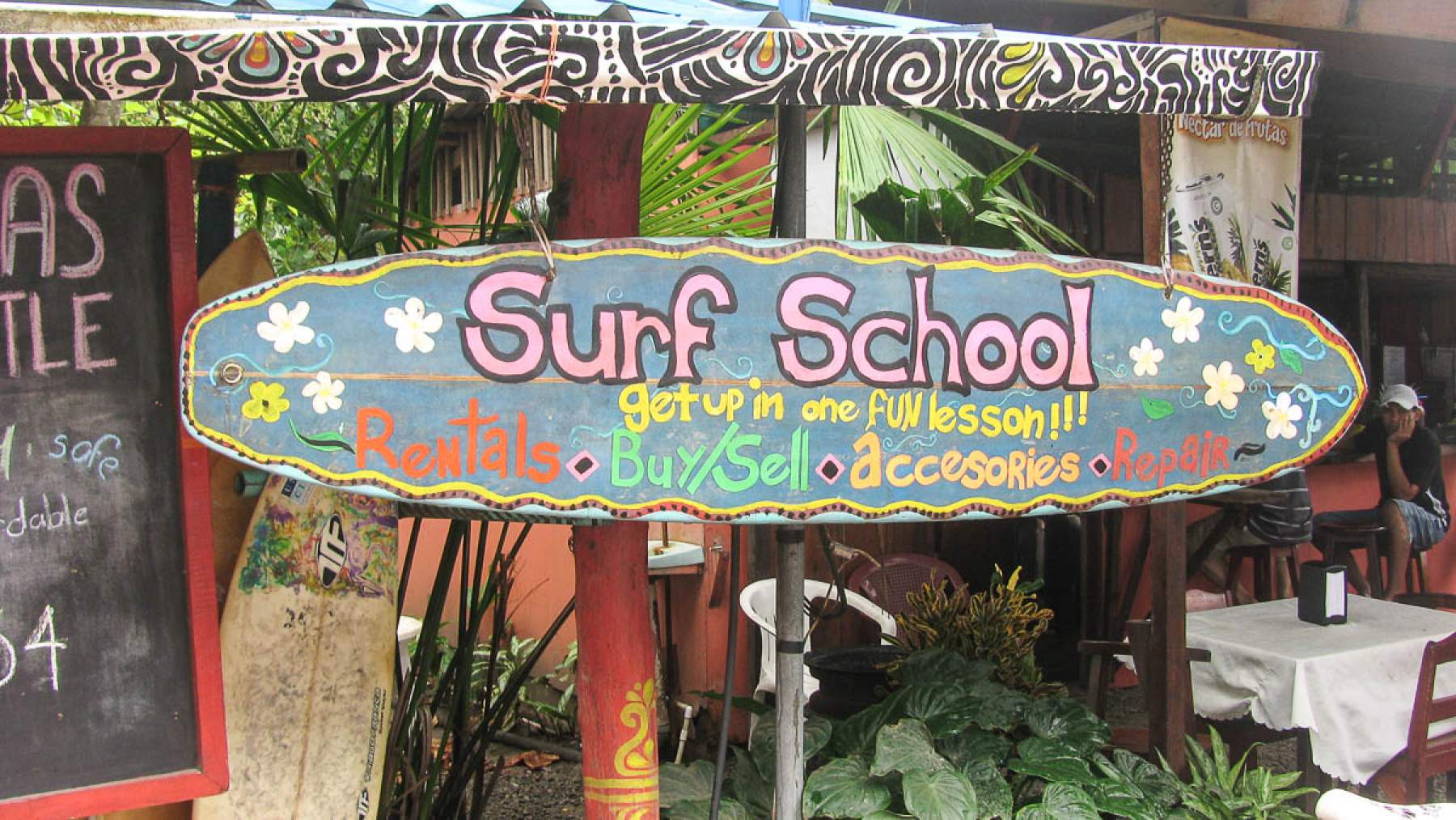 École de surf, Puerto Viejo,Costa-Rica