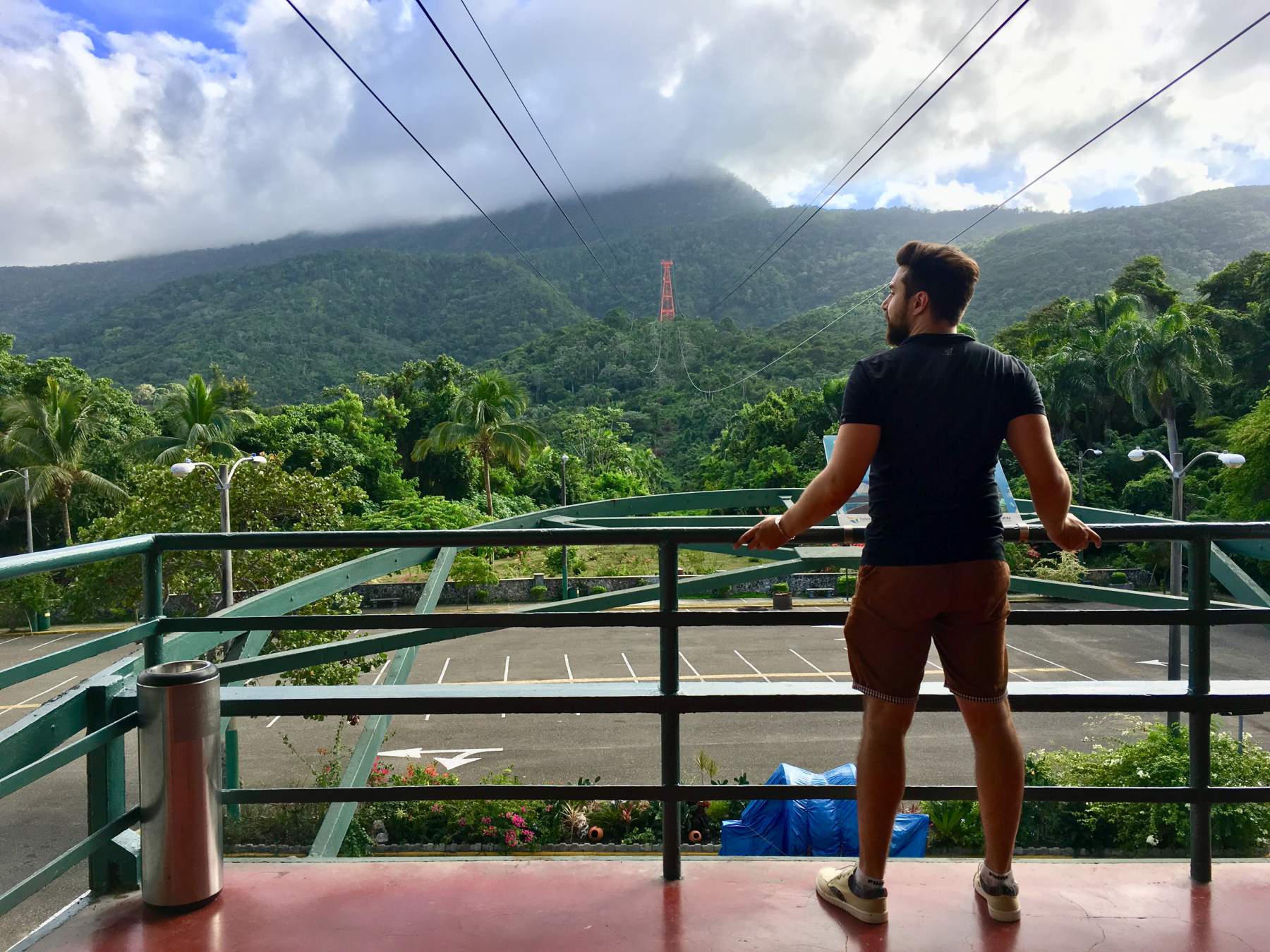 Waiting for the cable car in Puerto Plata, Dominican Republic