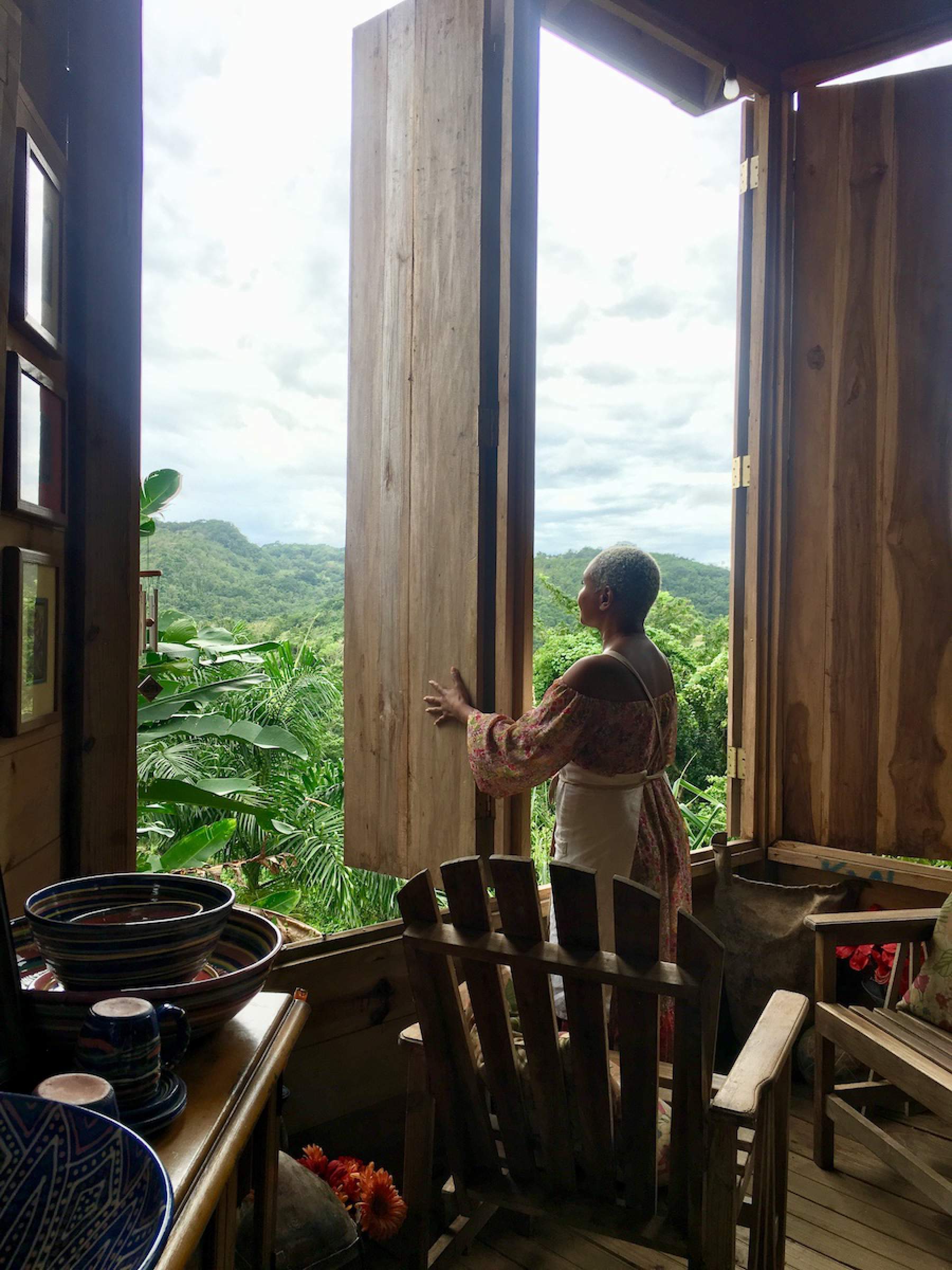 Lisa, l'une des propriétaires de Stush in the Bush, Jamaïque