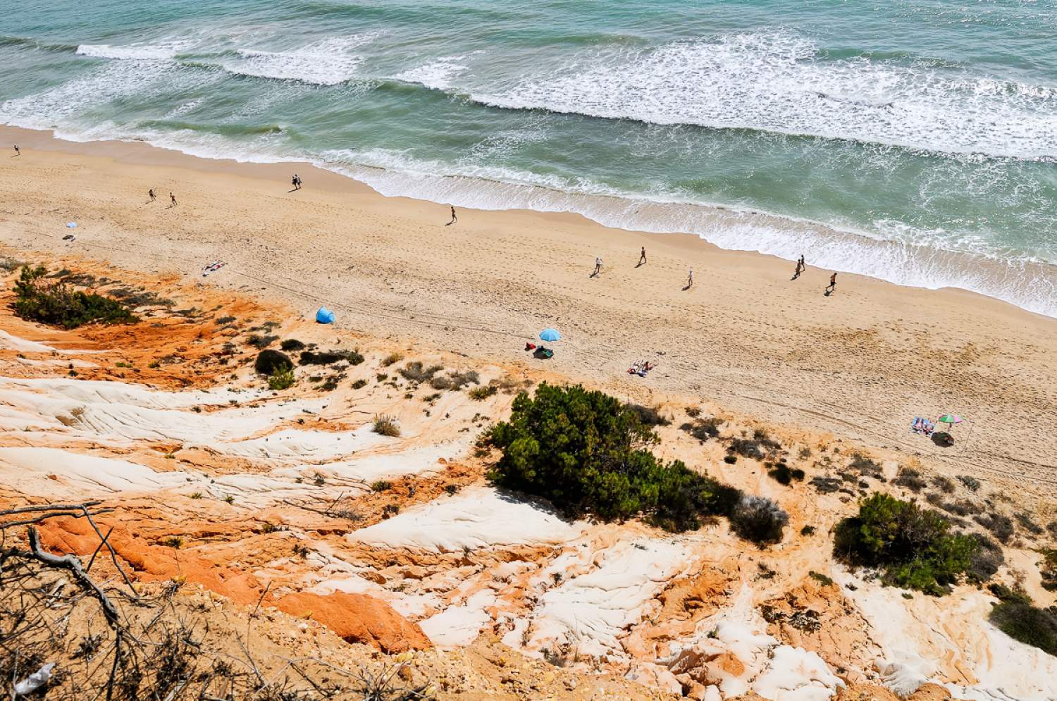Falaise donnant sur la plage, Algarve, Portugal