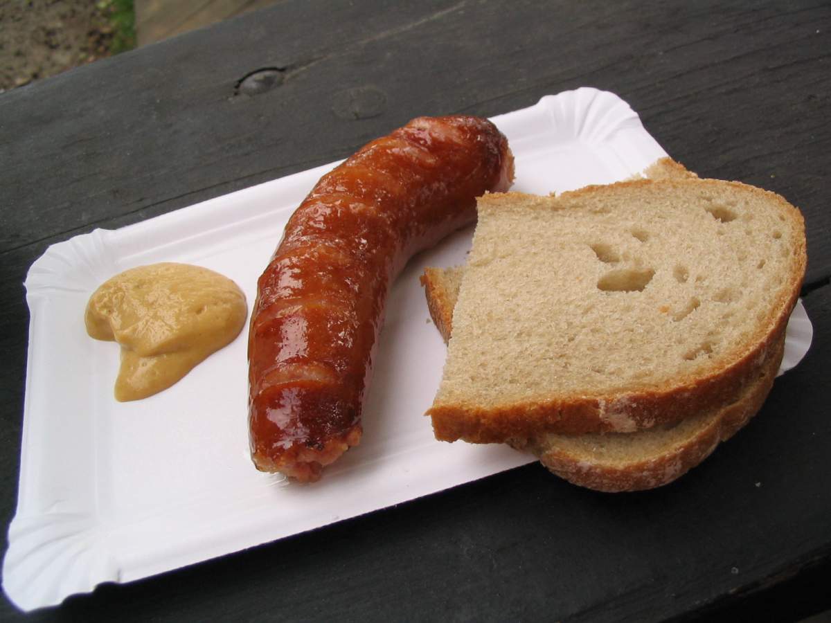Klobása, traditional food in Czech Republic