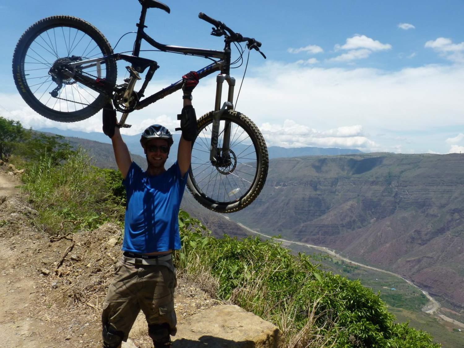 Descente de montagne à vélo en Colombie