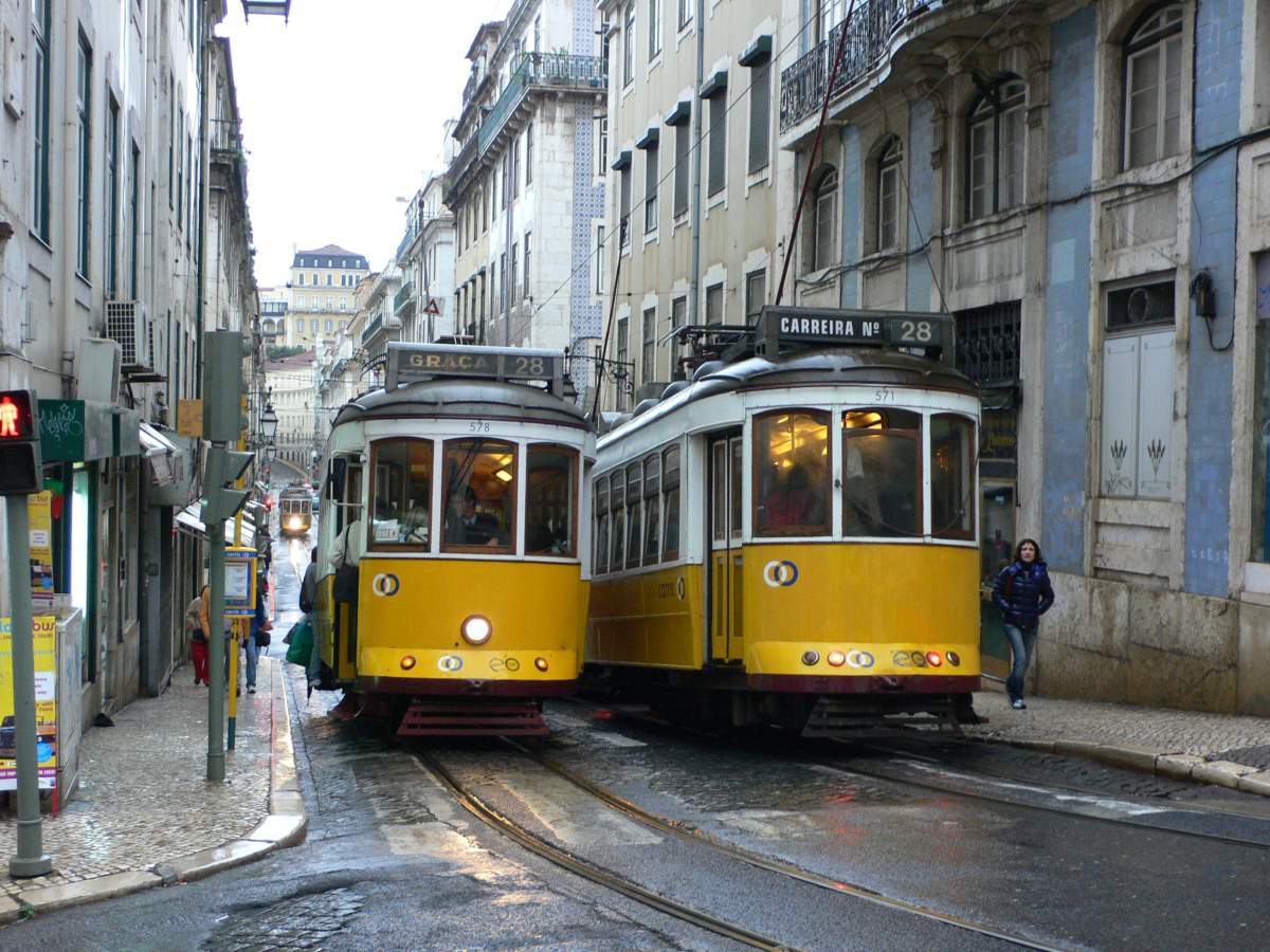Trams 28 à Lisbonne, Portugal