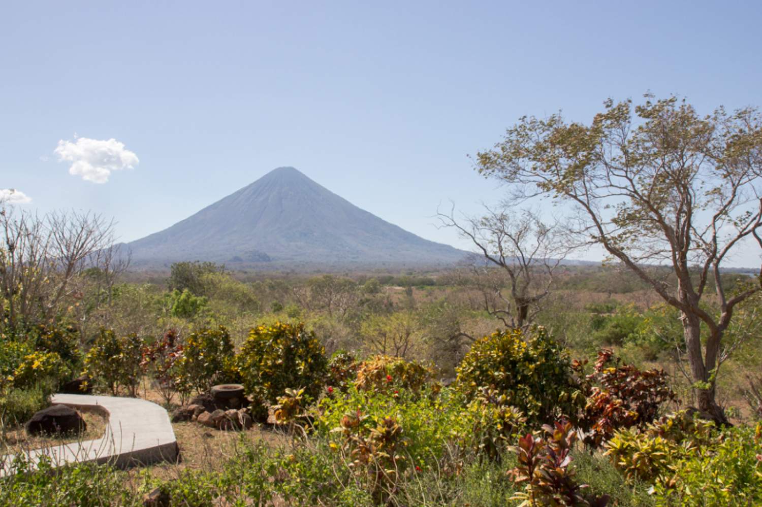 The Concepción volcano in Ometepe, Nicaragua