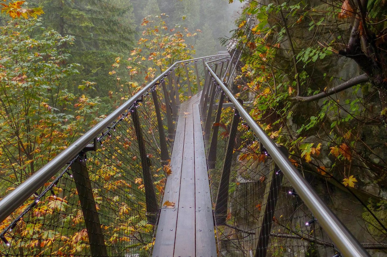 Capilano Cliffwalk - Vancouver un autumn