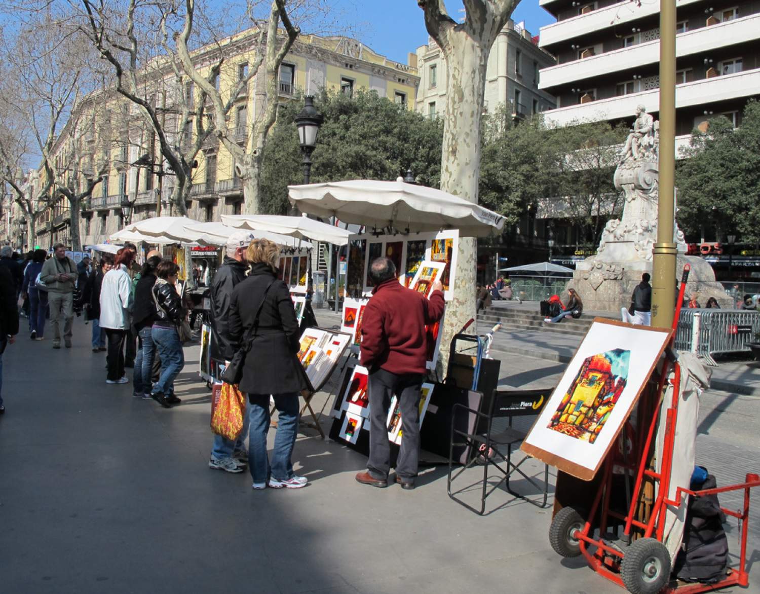 La Rambla boulevard in Barcelona