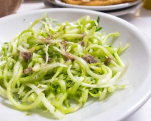 Puntarelle salad, in Rome, Italy