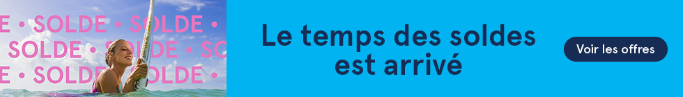 Le temps des soldes est arrivé. Voir les offres.