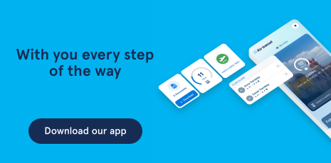 With you every step of the way. Download our app.