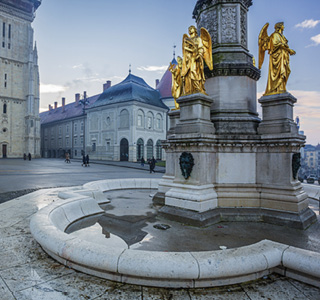 Zagreb-Statues des Anges