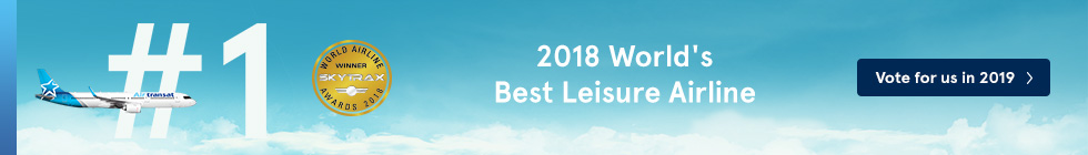 2018 World's Best Leisure Airline. Vote for us in 2019.