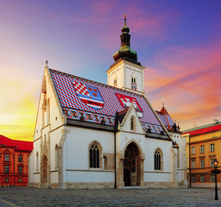 Zagreb-Église Saint-Marc