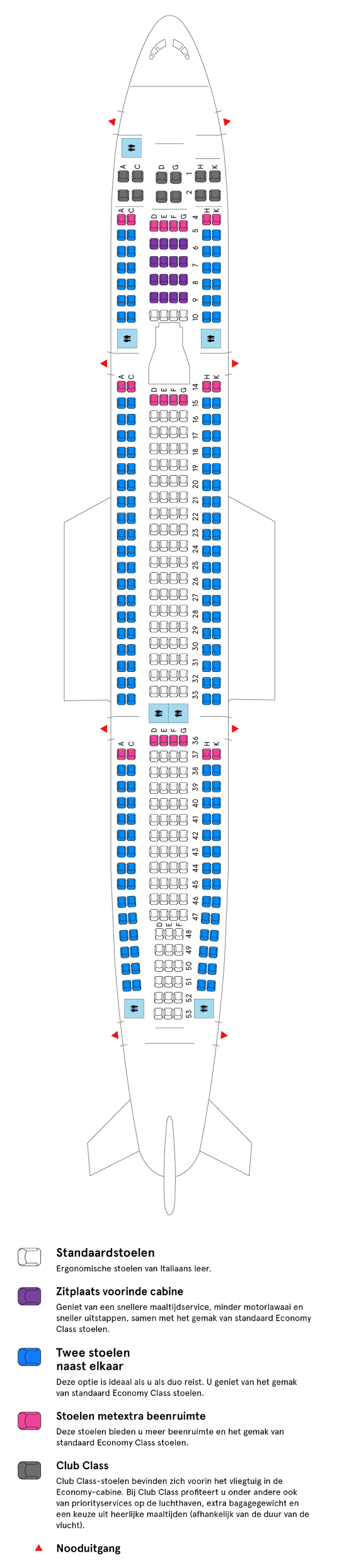 Cabine van Air Transat’s Airbus A330-300