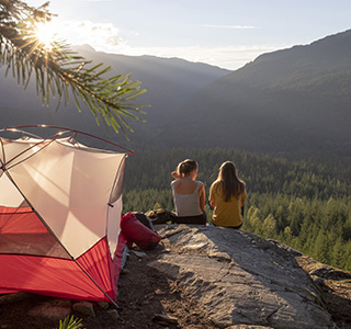 Camping with a view