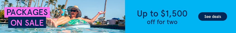Packages on sale. Up to $1500 off for two. See offers.