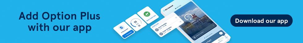 Add Option Plus to your flight with the Air Transat App. Download our app.
