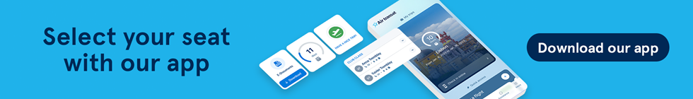 Select your seats with the Air Transat App. Download our app.
