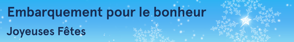 Embarquement pour le bonheur. Joyeuses Fêtes.