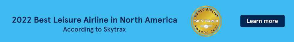 2022 Best Leisure Airlines in North America. Learn more.