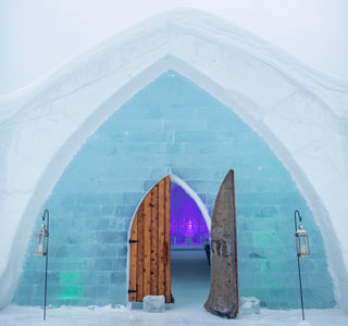 Hôtel de glace à Québec