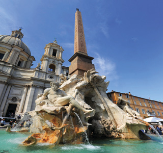 Rome-Fountain at Piazza Nanova Square