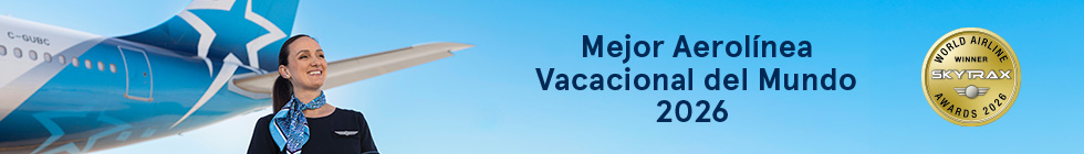 Air Transat. La Mejor Aerolínea vacacional del Mundo 2026.