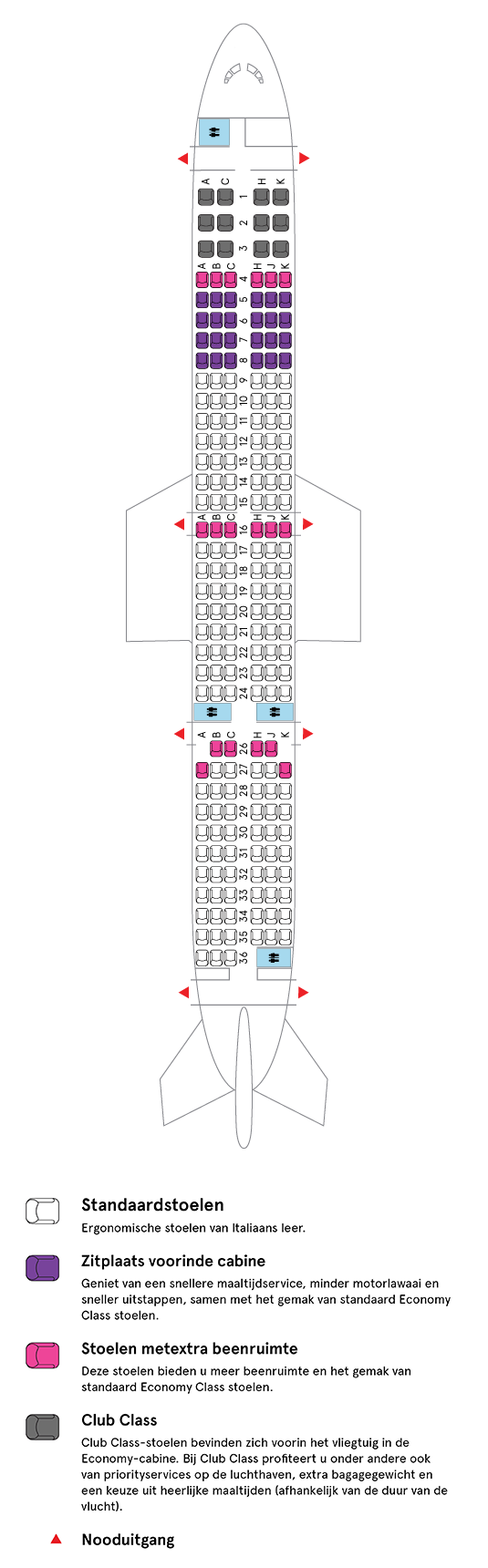 Cabine van Air Transat’s Airbus-A321neo LR