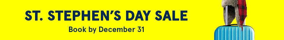 St. Stephen's day sale. Book by December 31st.