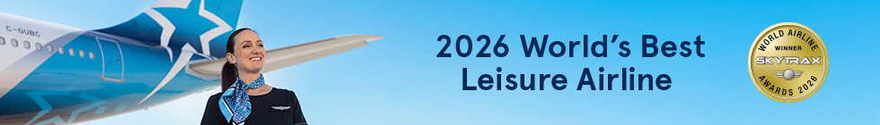 Air Transat. 2026 World's Best Leisure Airline.